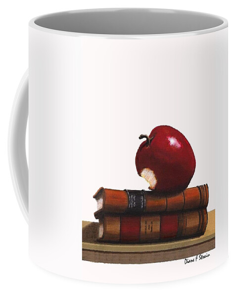 Fineartamerica.com Coffee Mug featuring the painting A Teacher's Gift Number 3 by Diane Strain