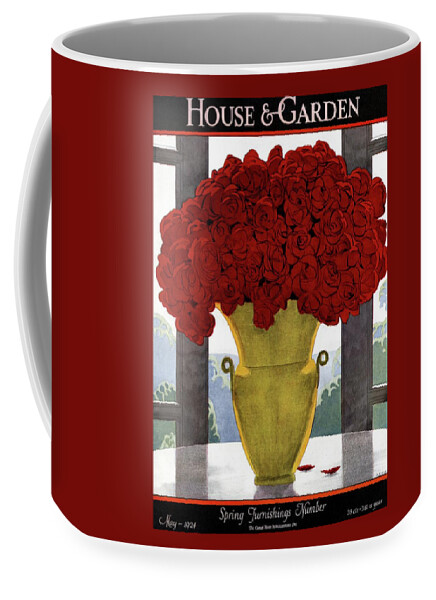 A Vase With Red Roses Coffee Mug
