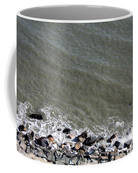 A View From The Top Of The Lighthouse Coffee Mug featuring the photograph A View From the Top of the Lighthouse by John Telfer