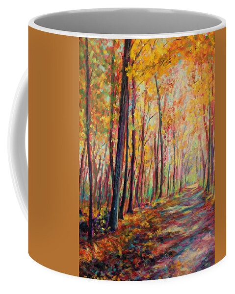 Fall Coffee Mug featuring the painting A warm autumn day by Daniel W Green