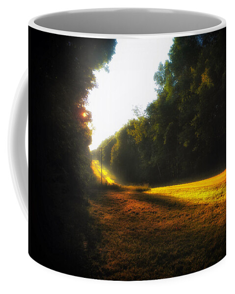 Trees Coffee Mug featuring the photograph A Warm Michigan Sunrise by Thomas Woolworth
