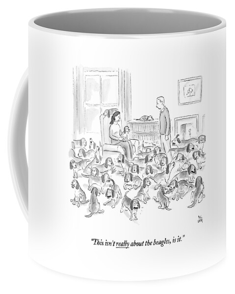 A Wife Surrounded By Beagles Addresses Coffee Mug