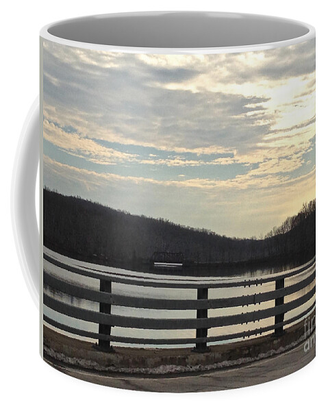 Bridge Coffee Mug featuring the photograph A Winter's Day by Christy Gendalia