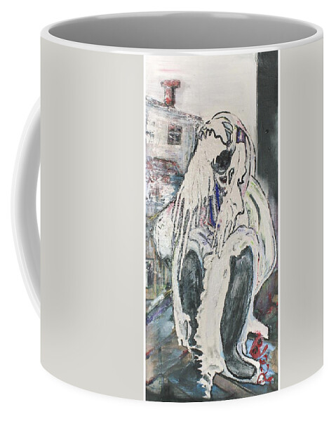 Figurative Coffee Mug featuring the painting Aasimah by Peggy Blood