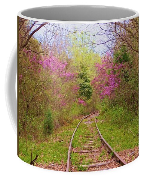 Railroad Coffee Mug featuring the photograph Abandoned #1 by Robert ONeil