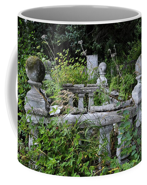 Abandoned Coffee Mug featuring the photograph Abandoned Cemetery 2 by Cathy Mahnke