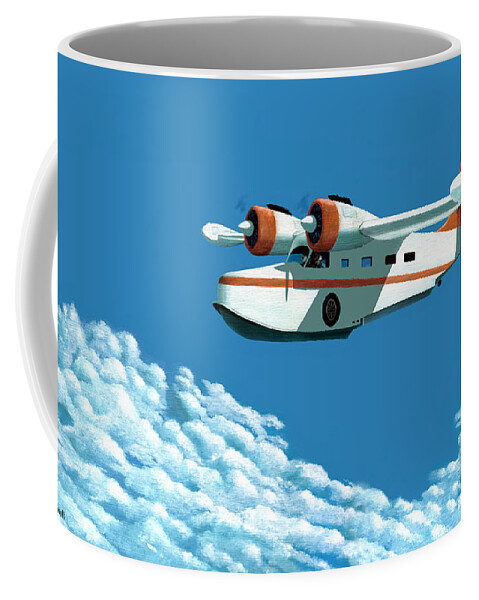 G-21 Coffee Mug featuring the painting Above it all the Grumman Goose by Gary Giacomelli