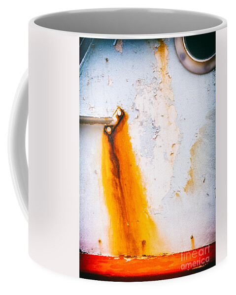 Abstract Coffee Mug featuring the photograph Abstract boat detail by Silvia Ganora