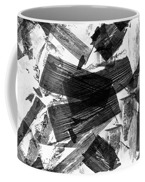 Abstract Coffee Mug featuring the digital art Abstract Chunky by Chriss Pagani