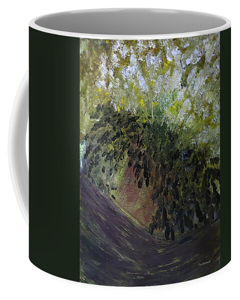 Flowers Coffee Mug featuring the painting Abstract Flowers by Dick Bourgault