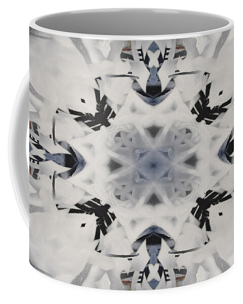 Abstract Coffee Mug featuring the digital art Abstract graffiti 16 by Steve Ball