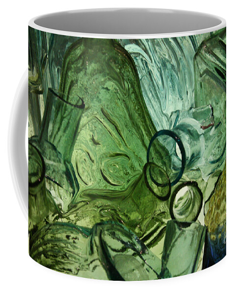 Abstract Coffee Mug featuring the photograph Abstract in Green by Crystal Nederman