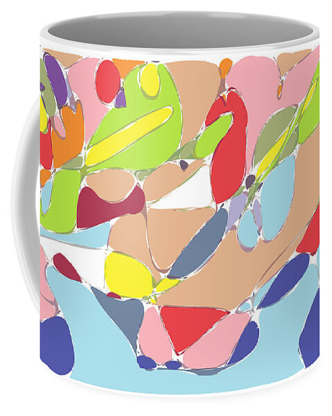 Abstract Coffee Mug featuring the digital art Abstract by Keshava Shukla
