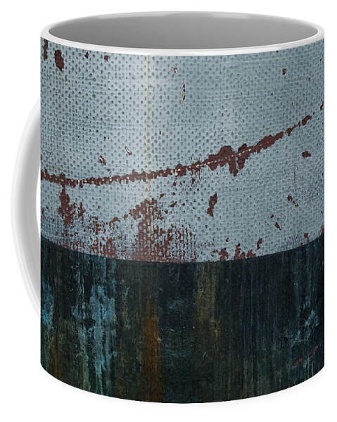 Weathered Coffee Mug featuring the photograph Abstract Ocean by Jani Freimann
