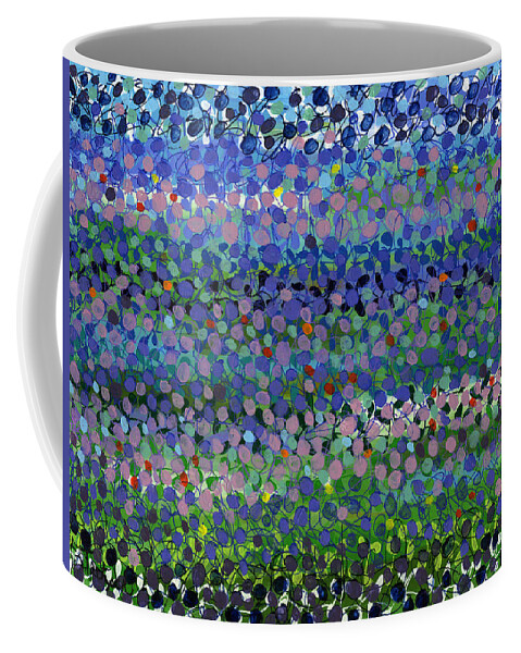 Abstract Coffee Mug featuring the painting Abstract Patterns Four by Lynne Taetzsch