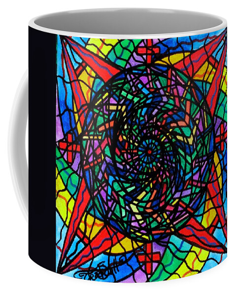 Academic Fulfillment Coffee Mug featuring the painting Academic Fullfillment by Teal Eye Print Store