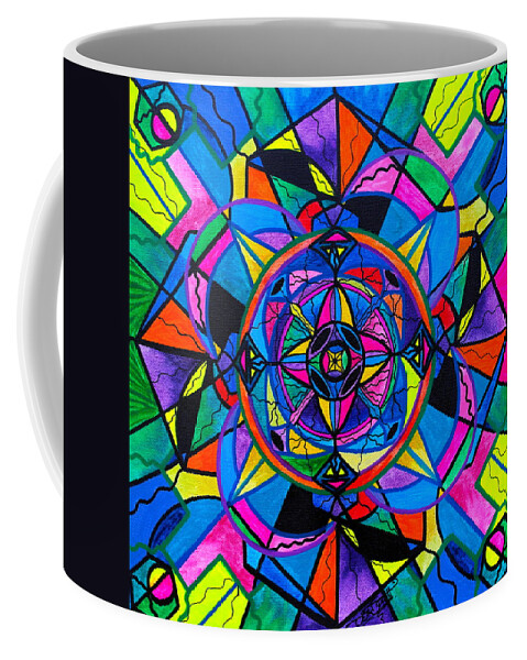 Vibration Coffee Mug featuring the painting Activating Potential by Teal Eye Print Store