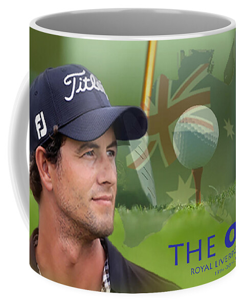 Golf Coffee Mug featuring the photograph Adam Scott by Spikey Mouse Photography