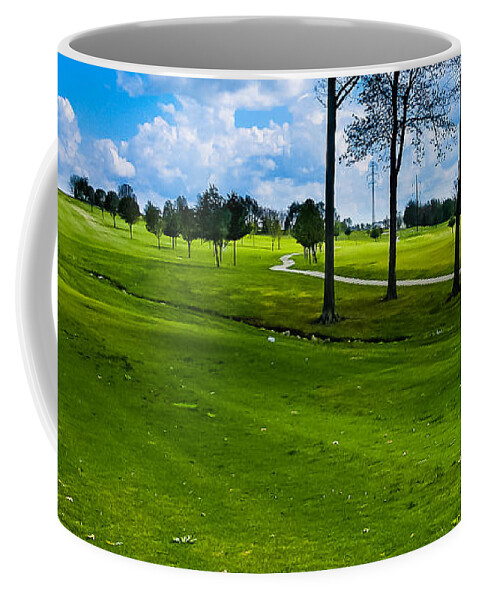 Activity Coffee Mug featuring the photograph Addressing the Ball by Lars Lentz