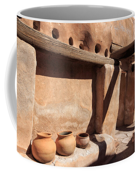 Mission San Jose De Tumacacori Coffee Mug featuring the photograph Adobe by Kathleen Bishop