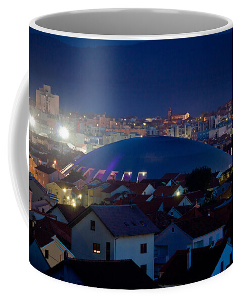 Hall Coffee Mug featuring the photograph Adriatic town of Zadar skyline by Brch Photography