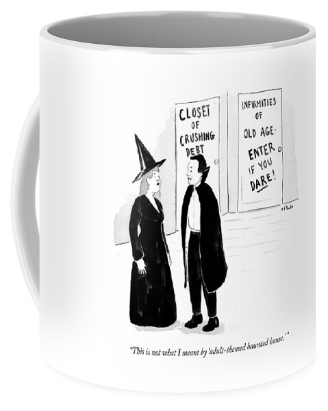 Adult-themed Haunted House Coffee Mug