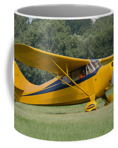 Aviation Coffee Mug featuring the photograph Aeronca 11CC by Guy Whiteley