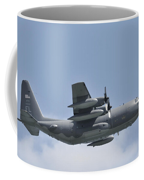 C-130 Coffee Mug featuring the photograph AFRC C-130 Hercules rescue aircraft by Bradford Martin