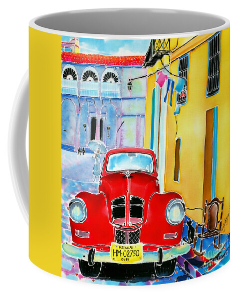 Cuba Coffee Mug featuring the painting Afternoon in Havana by Hisayo OHTA