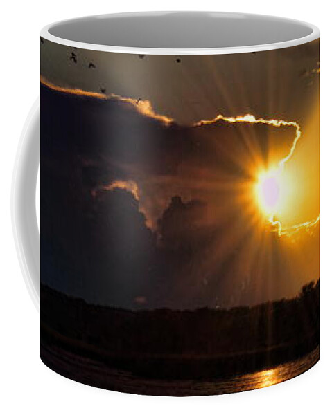 Mead Coffee Mug featuring the photograph Late Afternoon Reflection by Dale Kauzlaric