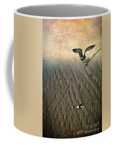 Beach Coffee Mug featuring the photograph Against the Tide by Ellen Cotton