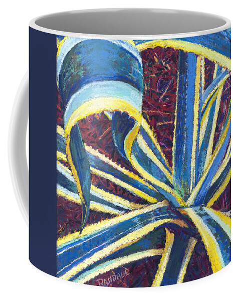 Agave Coffee Mug featuring the painting Agave II by David Randall