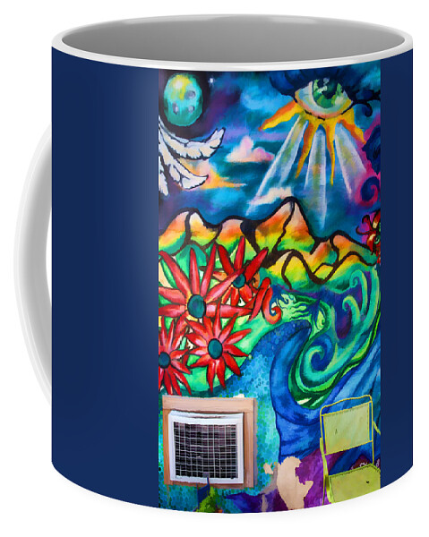 Asheville Coffee Mug featuring the photograph Air Conditioned Mural by John Haldane