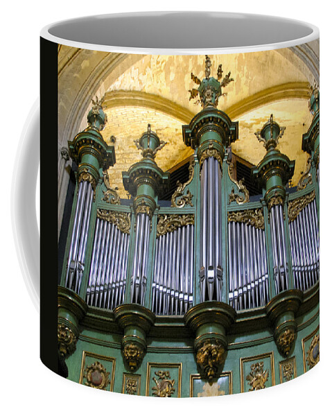 Orgue Coffee Mug featuring the photograph Aix en Provence organ by Jenny Setchell