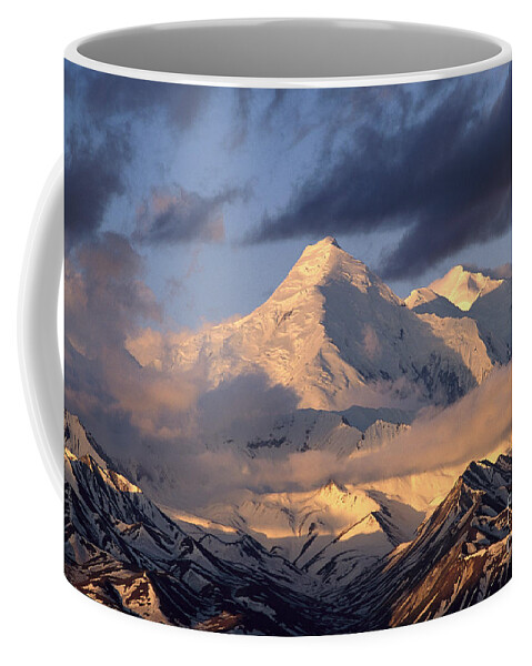 00340723 Coffee Mug featuring the photograph Alaska Range Morning by Yva Momatiuk John Eastcott