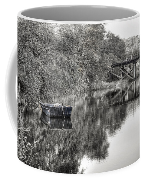 Abandoned Coffee Mug featuring the photograph Albergottie Creek Trestle by Scott Hansen