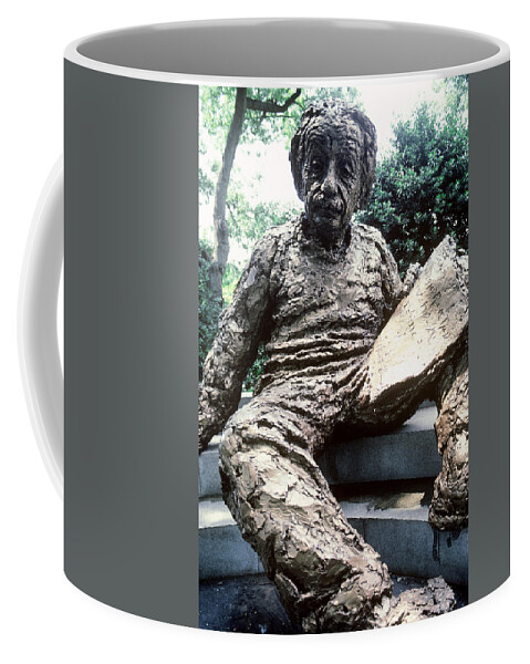 Albert Einstein Coffee Mug featuring the photograph Albert Einstein Statue by Eunice Harris