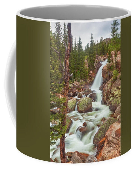 Water Coffee Mug featuring the photograph Alberta Falls by Darren White