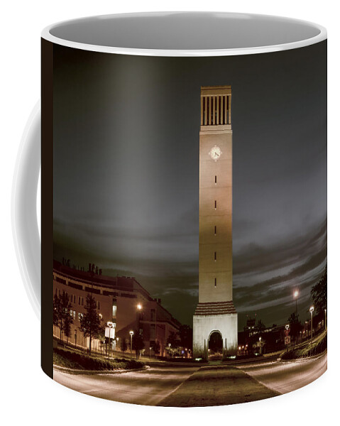 Bell Coffee Mug featuring the photograph Albritton Bell Tower by Joan Carroll