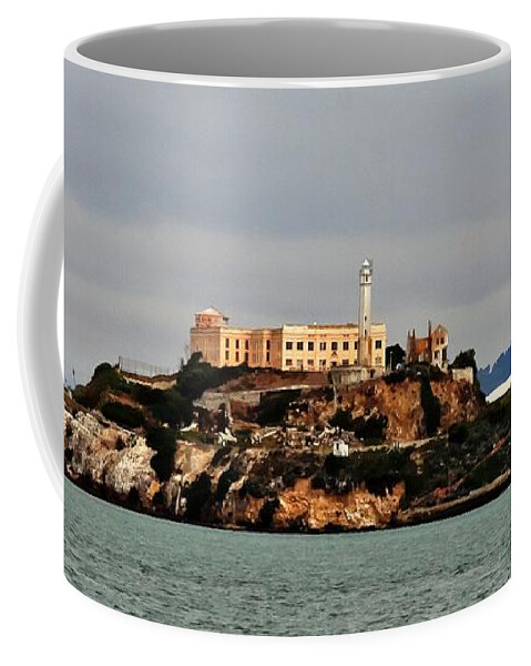 San Francisco Coffee Mug featuring the photograph Alcatraz Island - The Rock by Tap On Photo