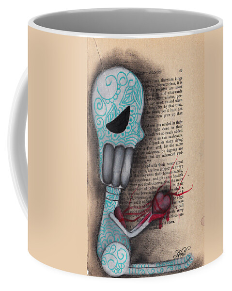 Day Of The Dead Coffee Mug featuring the painting All for you by Abril Andrade