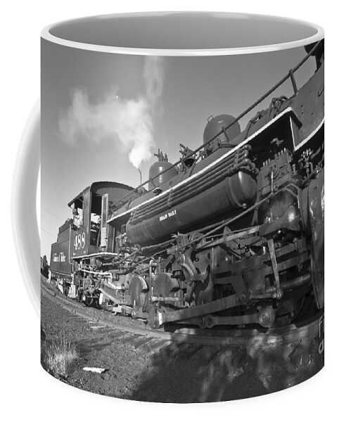Railroad Coffee Mug featuring the photograph All The Live-Long Day by Robert Frederick