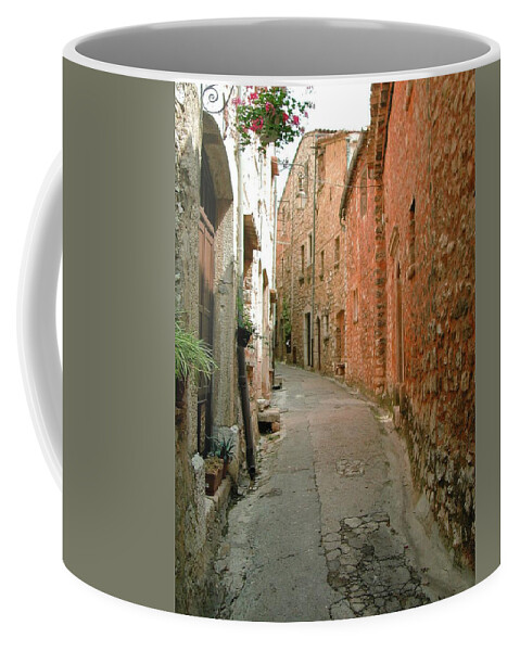 Alley Provence France Tourrette-sur-loup Coffee Mug featuring the photograph Alley in Tourrette-sur-Loup by Susie Rieple