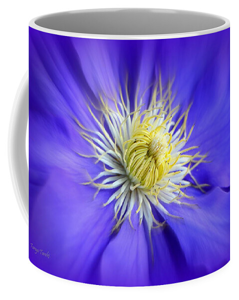 Clematis Coffee Mug featuring the photograph Alluring.... by Tanya Tanski