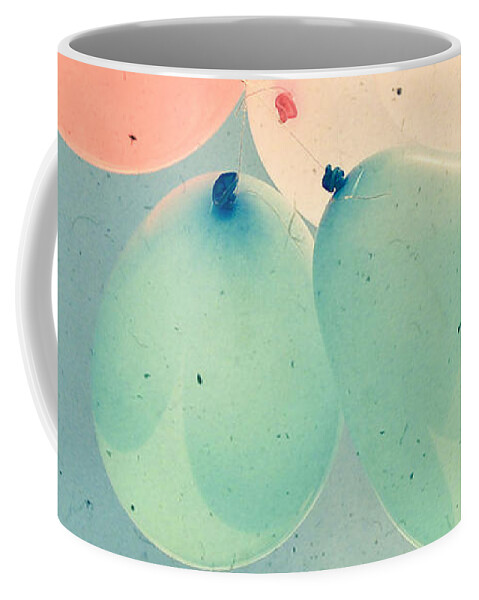 Balloon Photographs Coffee Mug featuring the photograph Almost Free by Cassia Beck