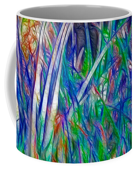 Nature Coffee Mug featuring the painting Aloe Abstract by Omaste Witkowski