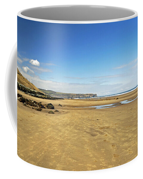 Britain Coffee Mug featuring the photograph Along Whitby Sands by Rod Johnson