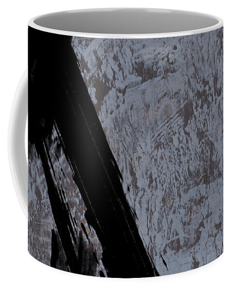 Abstract Coffee Mug featuring the painting Alternative Edge I by Paul Davenport