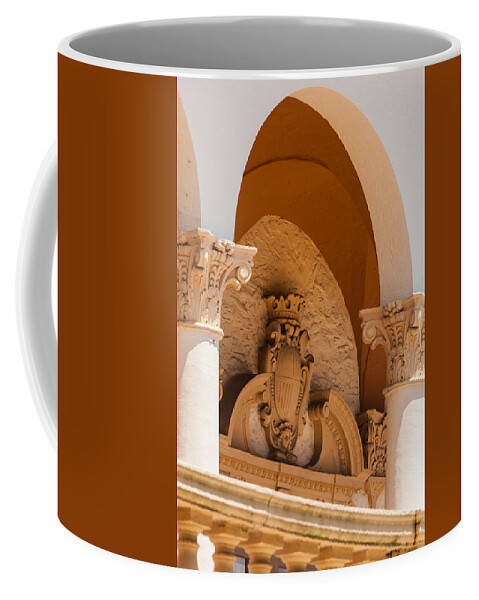 Coral Gables Biltmore Hotel Coffee Mug featuring the photograph Alto Relievo Coat of Arms by Ed Gleichman