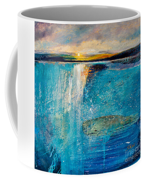 Seascape Paintings Coffee Mug featuring the painting Amazing Ocean by Shijun Munns